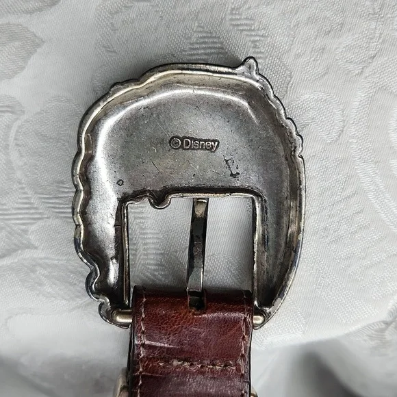 Brighton Mickey Mouse Train Lizard Print Belt Size 32 - Picture 12 of 13